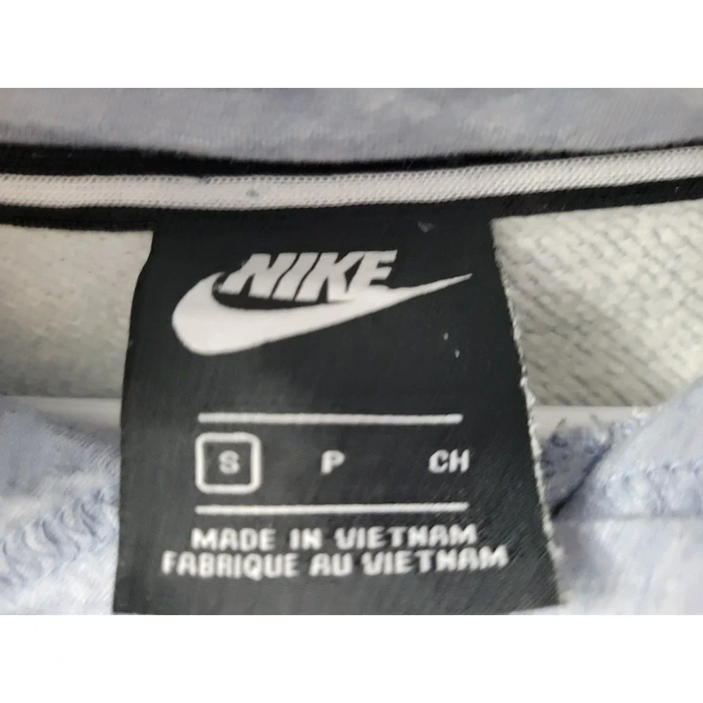 Nike Women's Small Pullover Hoodie Sweatshirt Heathered Blue Gray EUC